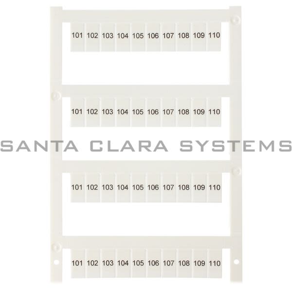 Allen Bradley 1492-MS6X12H101-110 Marker Card Snap-In Numbers 101-110 Product Image