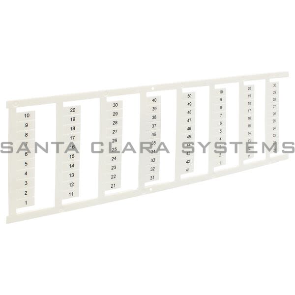 Allen Bradley 1492-MS6X12V1-50 Snap-In Individual Marker Card Product Image