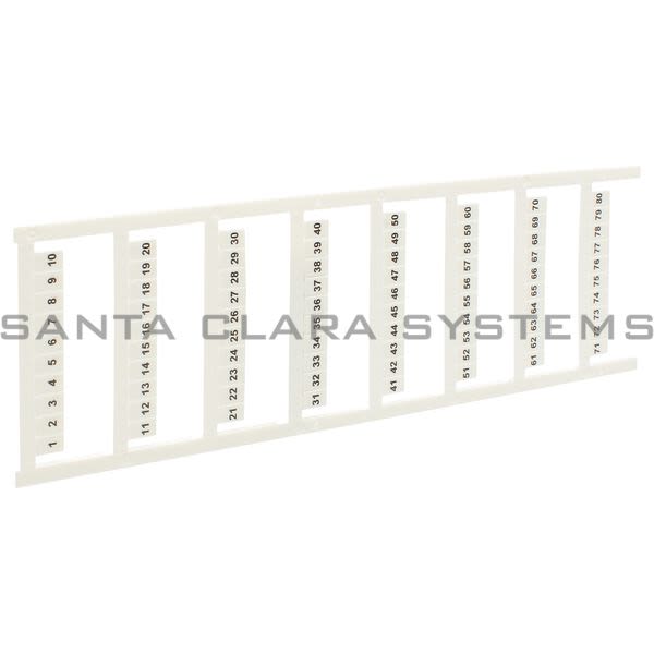 Allen Bradley 1492-MS6X9V1-END Marker Card Product Image