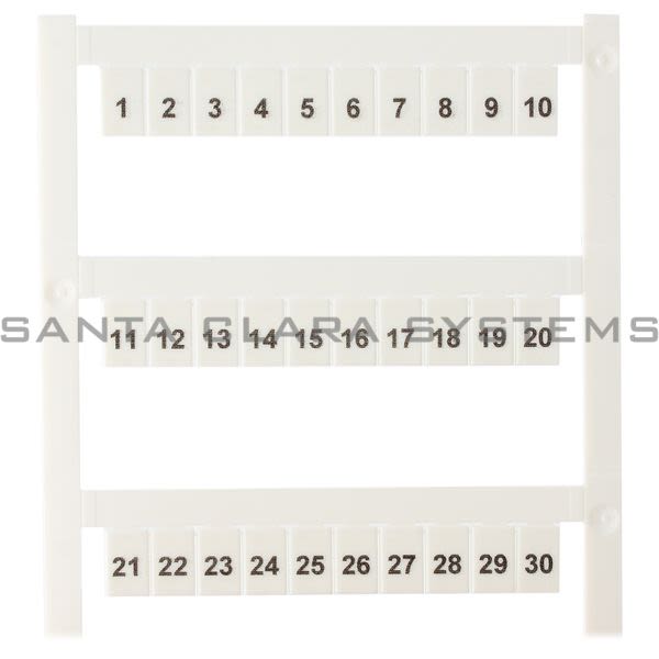Allen Bradley 1492-MS6X9V1-END Marker Card Product Image