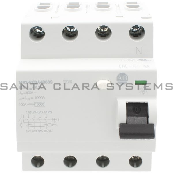Allen Bradley 1492-RCDA4B63S Residual Current Device Product Image