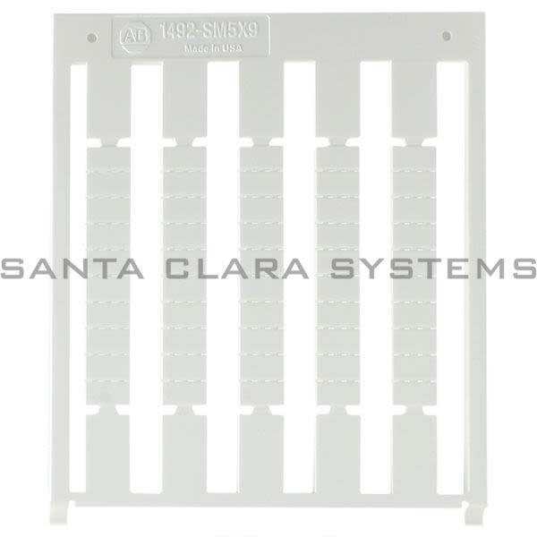 Allen Bradley 1492-SM5X9 Marker Snap-In Blank Cards Product Image