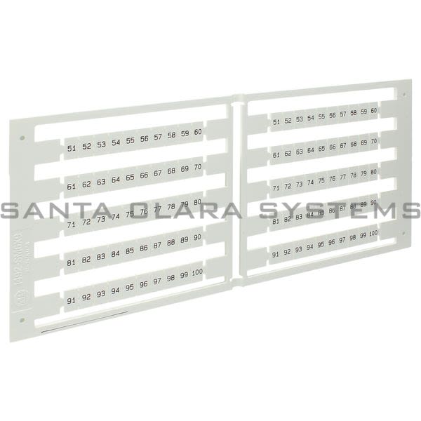 Allen Bradley 1492-SM6X9H51-100 Marker Card Product Image