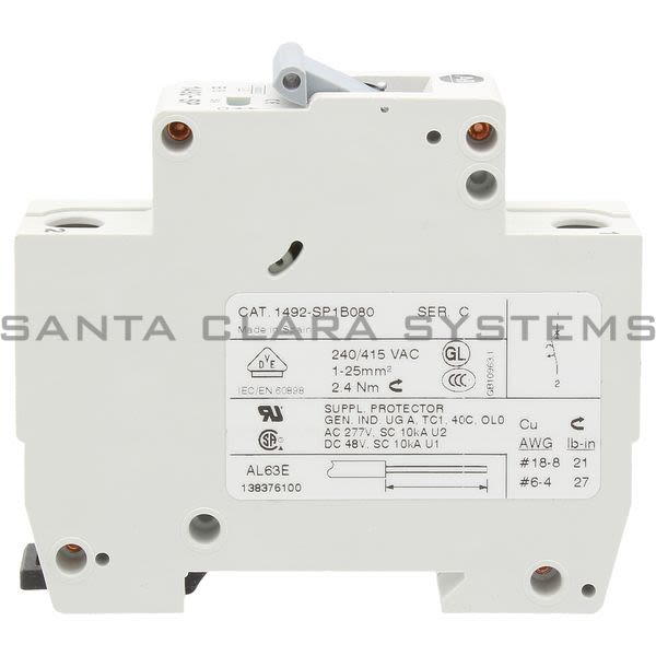 Allen Bradley 1492-SP1B080 Supplementary Protector Product Image
