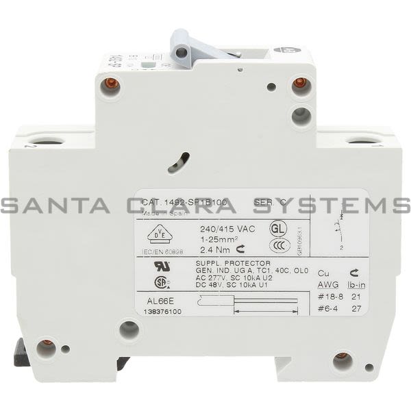 Allen Bradley 1492-SP1B100 Supplementary Protector Product Image