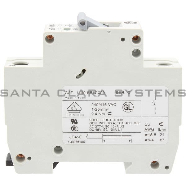 Allen Bradley 1492-SP1C020 Supplementary Protector Product Image