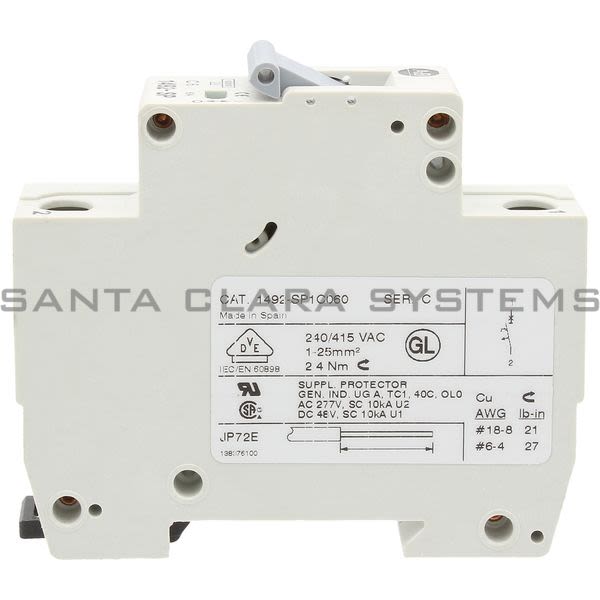 Allen Bradley 1492-SP1C060 Supplementary Protector Product Image