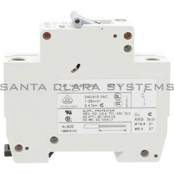 Allen Bradley 1492-SP1C250 Supplementary Protector Product Image