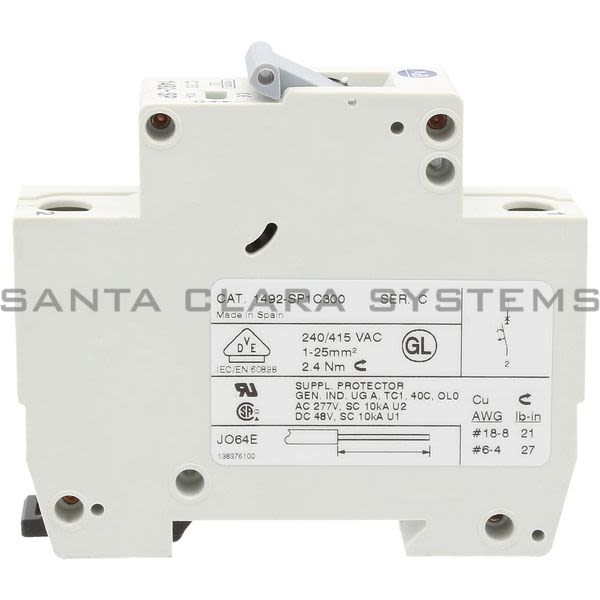 Allen Bradley 1492-SP1C300 Supplementary Protector Product Image