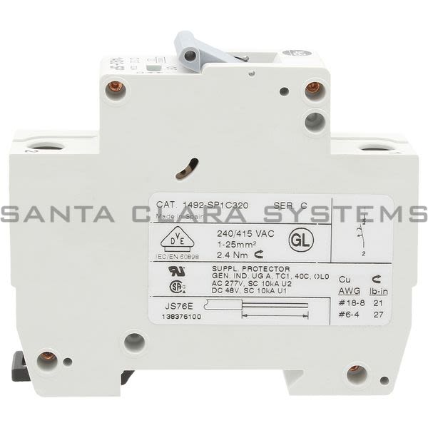Allen Bradley 1492-SP1C320 Supplementary Protector Product Image