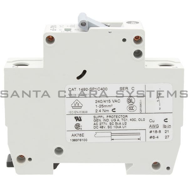 Allen Bradley 1492-SP1C400 Supplementary Protector Product Image