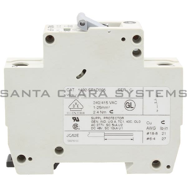 Allen Bradley 1492-SP1D005 Supplementary Protector Product Image