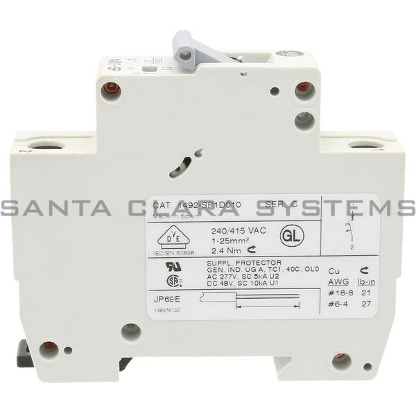 Allen Bradley 1492-SP1D010 Supplementary Protector Product Image