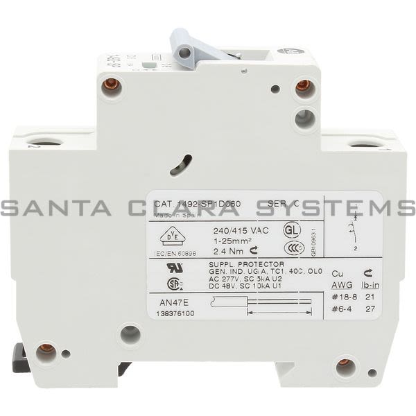 Allen Bradley 1492-SP1D060 Supplementary Protector Product Image