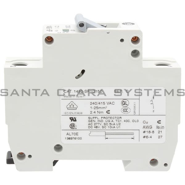 Allen Bradley 1492-SP1D150 Supplementary Protector Product Image