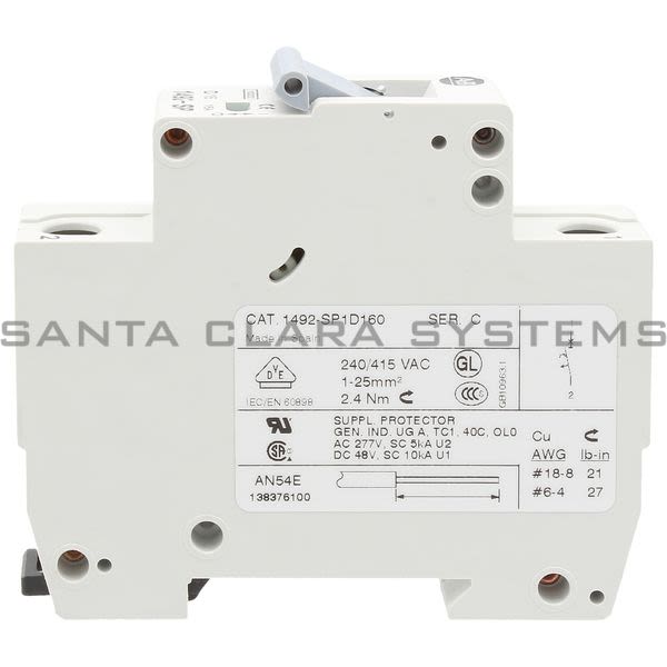 Allen Bradley 1492-SP1D160 Supplementary Protector Product Image
