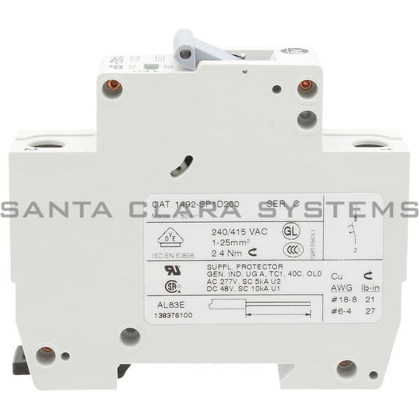 Allen Bradley 1492-SP1D200 Supplementary Protector Product Image