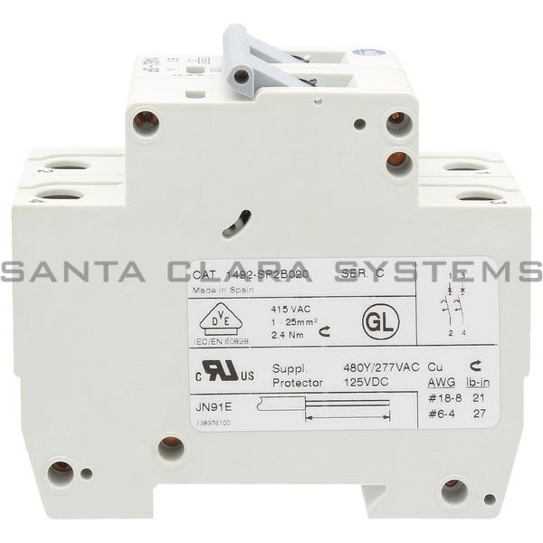 Allen Bradley 1492-SP2B020 Supplementary Protector Product Image