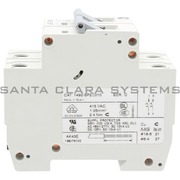 Allen Bradley 1492-SP2C010 Supplementary Protector Product Image