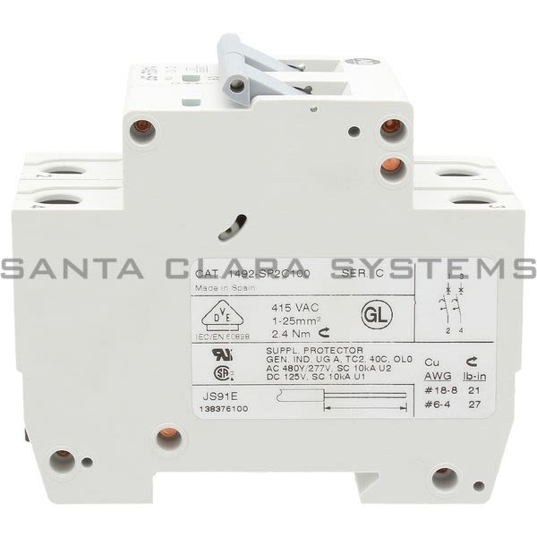 Allen Bradley 1492-SP2C100 Supplementary Protector Product Image