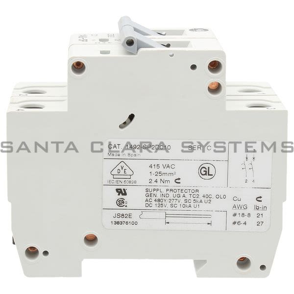 Allen Bradley 1492-SP2D010 Supplementary Protector Product Image