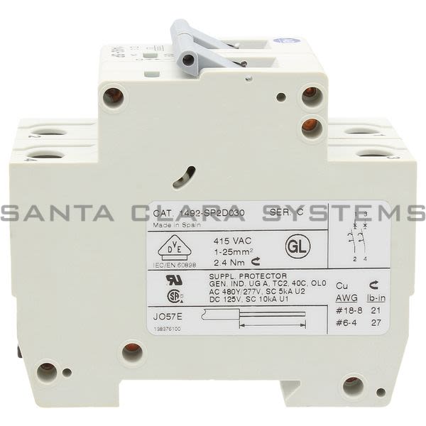 Allen Bradley 1492-SP2D030 Supplementary Protector Product Image