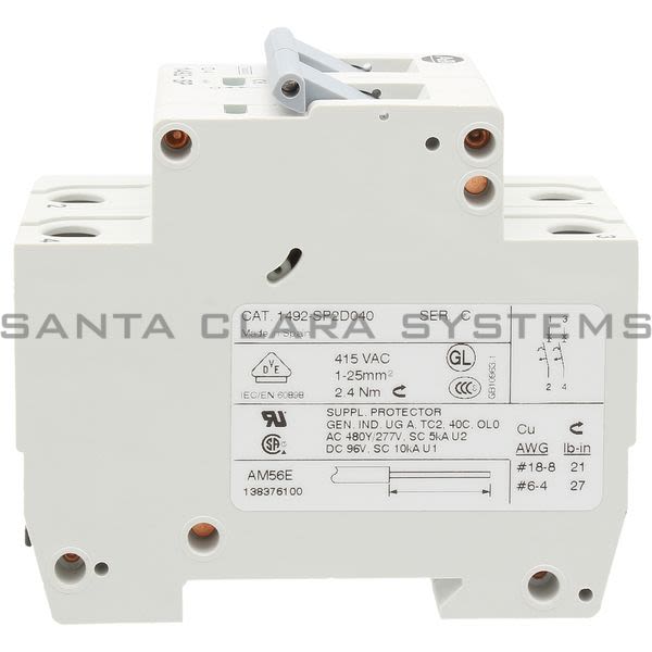 Allen Bradley 1492-SP2D040 Supplementary Protector Product Image