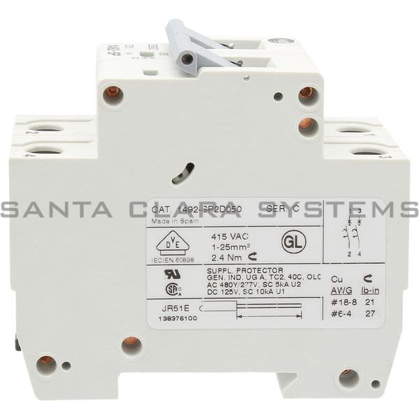 Allen Bradley 1492-SP2D050 Supplementary Protector Product Image