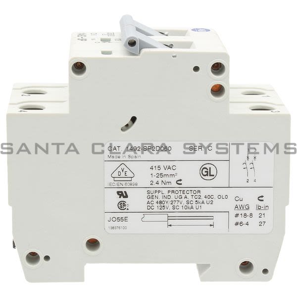 Allen Bradley 1492-SP2D060 Supplementary Protector Product Image
