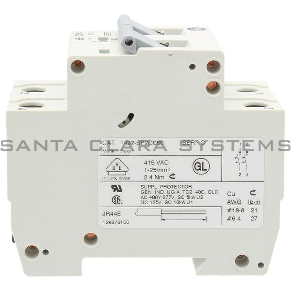Allen Bradley 1492-SP2D080 Supplementary Protector Product Image