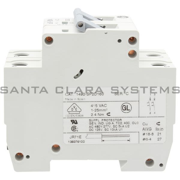 Allen Bradley 1492-SP2D160 Supplementary Protector Product Image