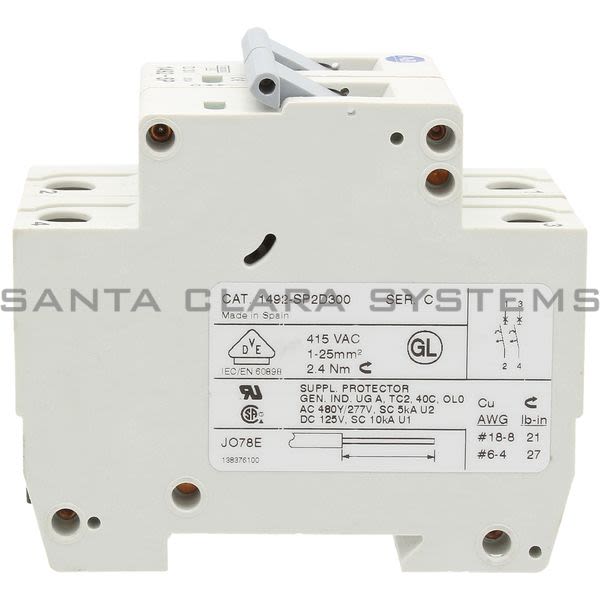 Allen Bradley 1492-SP2D300 Supplementary Protector Product Image