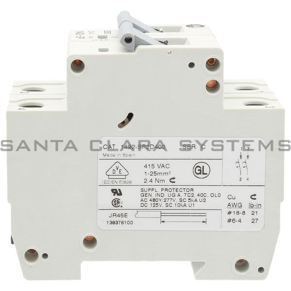 Allen Bradley 1492-SP2D400 Supplementary Protector Product Image