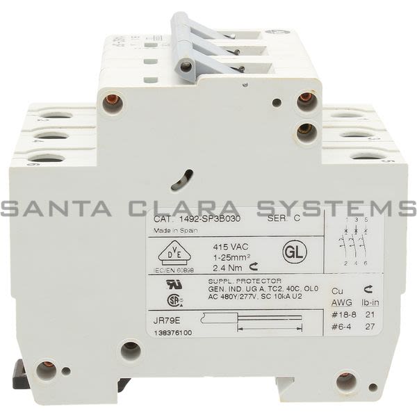 Allen Bradley 1492-SP3B030 Supplementary Protector Product Image