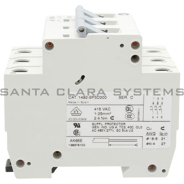 Allen Bradley 1492-SP3D200 Supplementary Protector Product Image