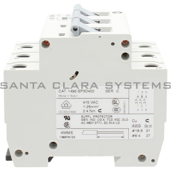 Allen Bradley 1492-SP3D400 Supplementary Protector Product Image