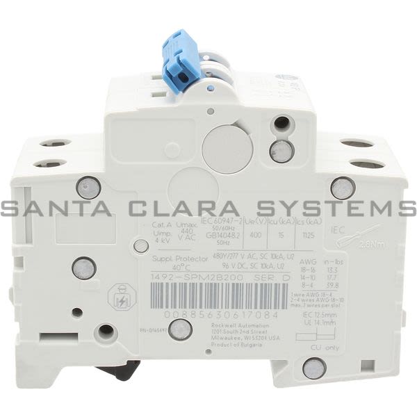 Allen Bradley 1492-SPM2B200 Supplementary Protector Product Image