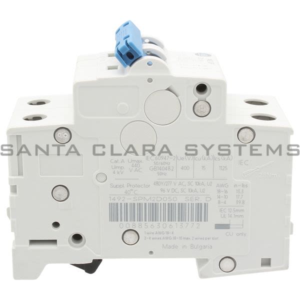 Allen Bradley 1492-SPM2D050 Supplementary Protector Product Image
