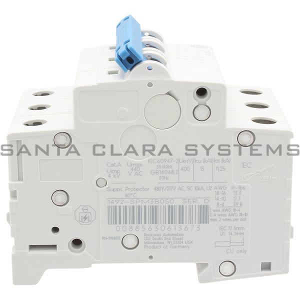 Allen Bradley 1492-SPM3B050 Supplementary Protector Product Image