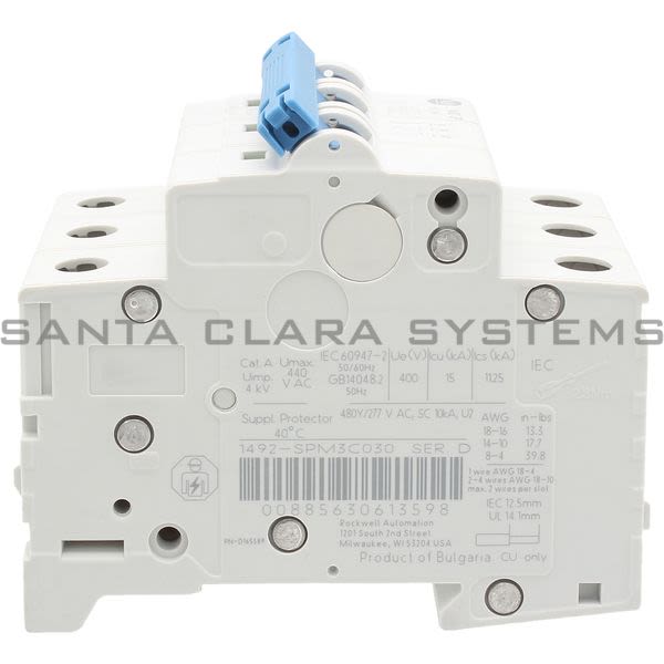 Allen Bradley 1492-SPM3C030 Supplementary Protector Product Image