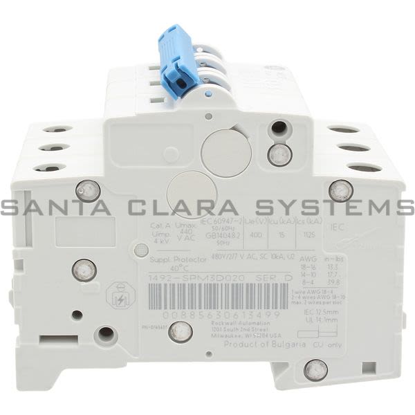 Allen Bradley 1492-SPM3D020 Supplementary Protector Product Image