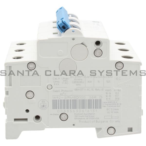 Allen Bradley 1492-SPM3D100 Supplementary Protector Product Image