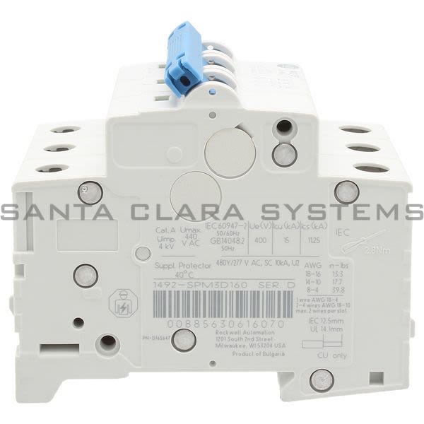 Allen Bradley 1492-SPM3D160 Supplementary Protector Product Image