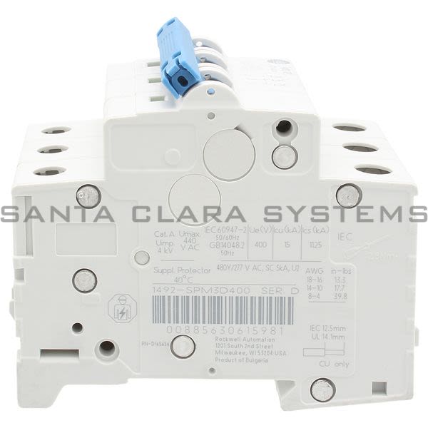 Allen Bradley 1492-SPM3D400 Supplementary Protector Product Image