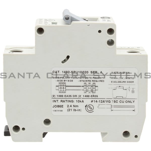 Allen Bradley 1492-SPU1B020 Supplementary Protector Product Image
