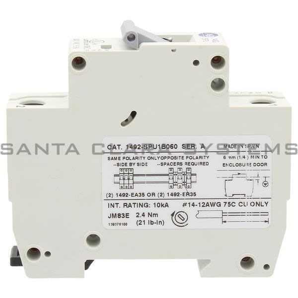 Allen Bradley 1492-SPU1B060 Supplementary Protector Product Image