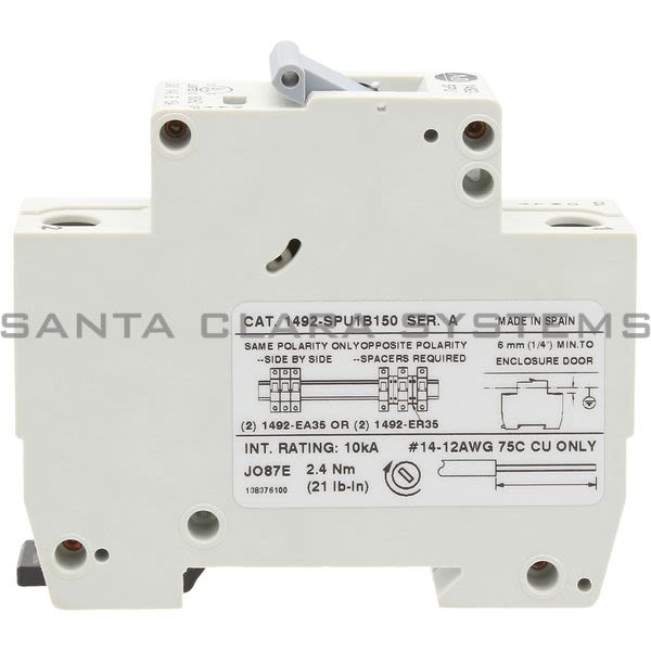 Allen Bradley 1492-SPU1B150 Supplementary Protector Product Image