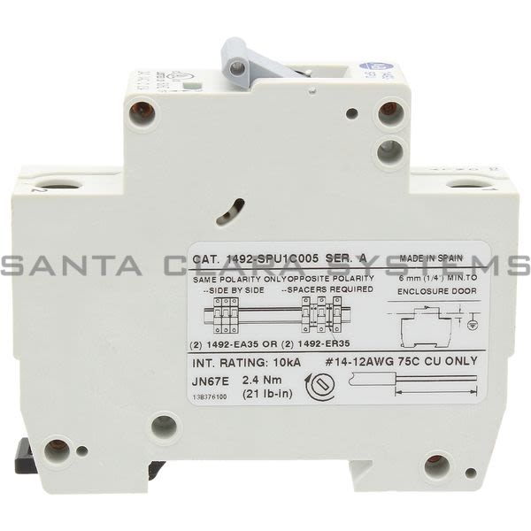 Allen Bradley 1492-SPU1C005 Supplementary Protector Product Image
