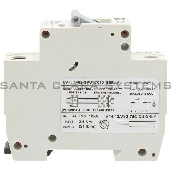 Allen Bradley 1492-SPU1C010 Supplementary Protector Product Image
