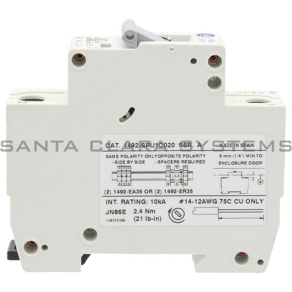 Allen Bradley 1492-SPU1C020 Supplementary Protector Product Image